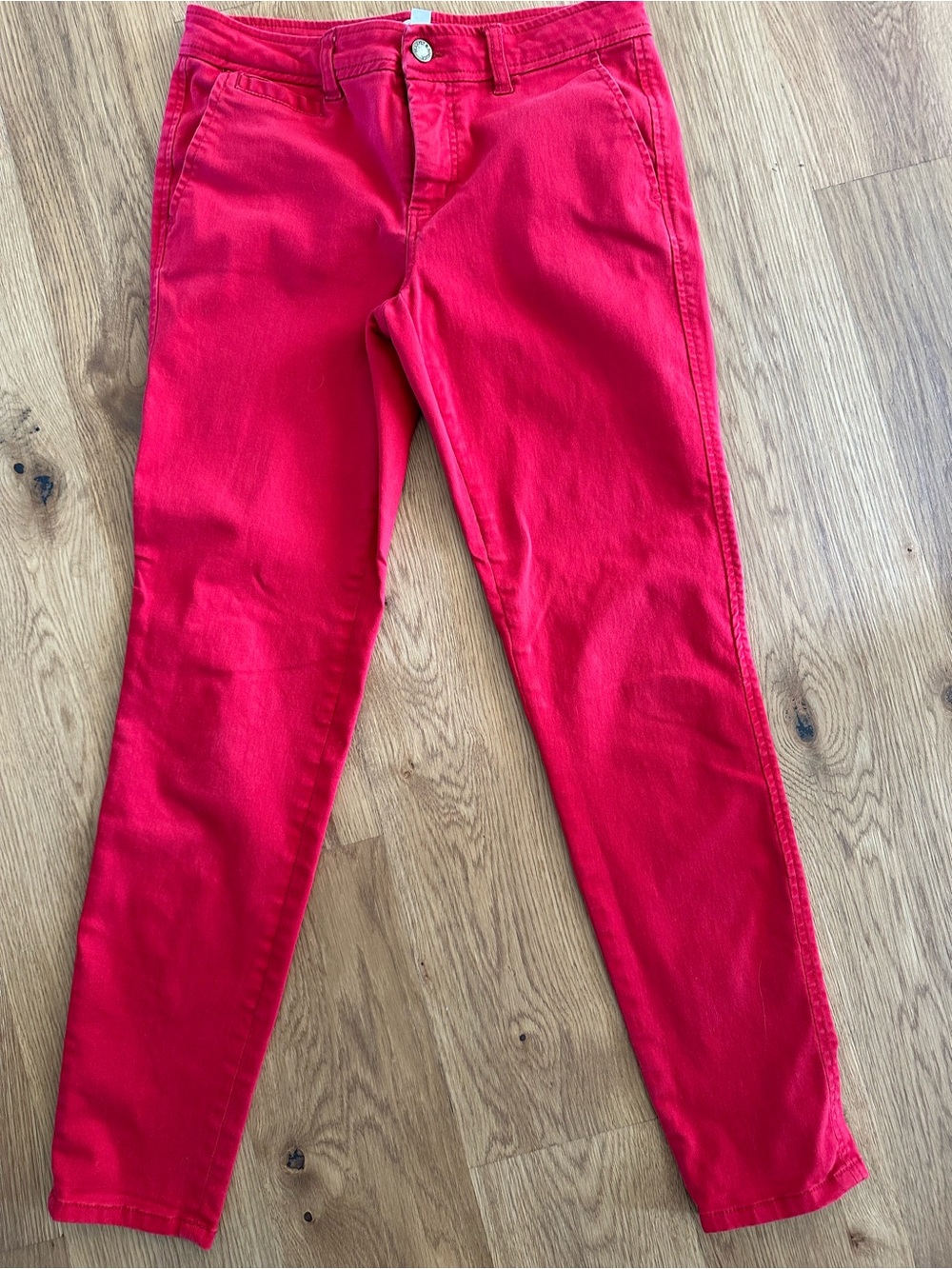 Market & Spruce Bright Red Skinny Jeans